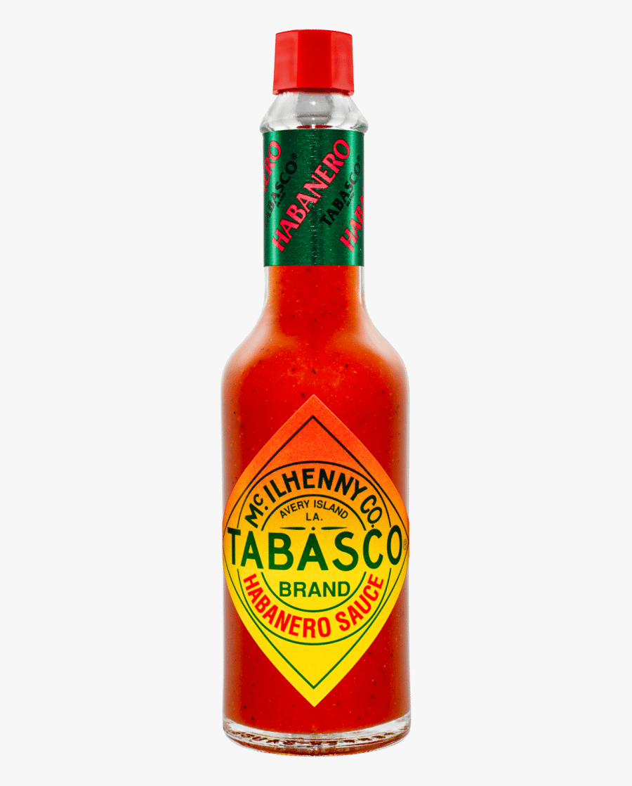 Hot-sauce - Habanero Pepper Hot Sauce Transparent Tabasco Bottles, Transparent Clipart