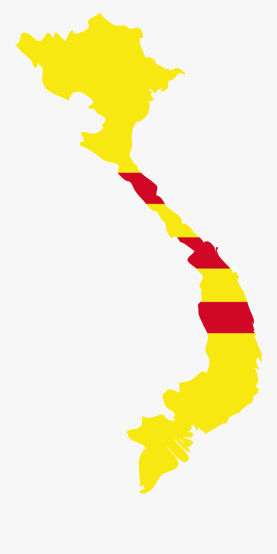 Flag Map Of The State Of Vietnam - Happy Independence Day Vietnam, Transparent Clipart