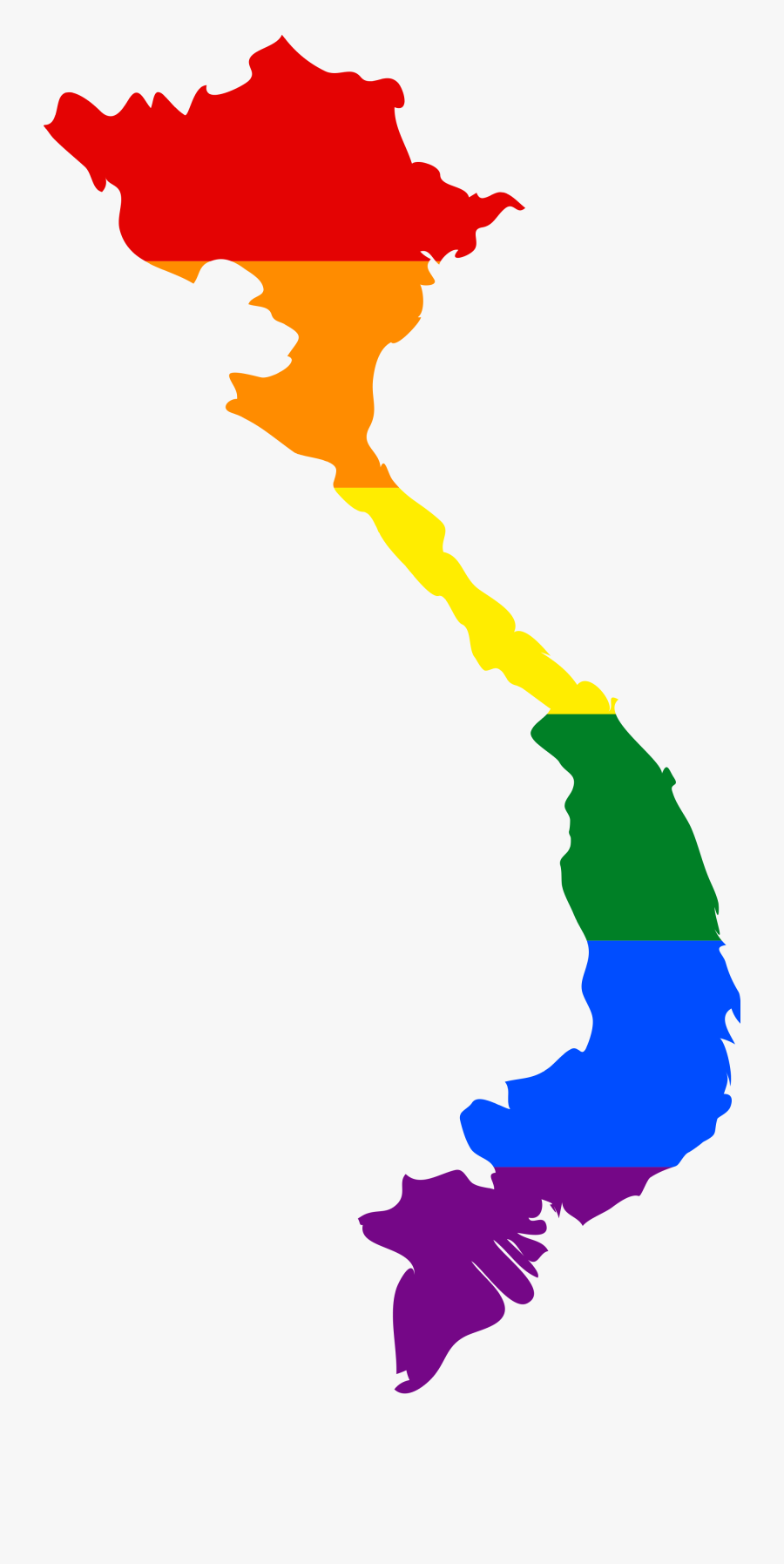 Gender Identity And Expression[edit] - Vietnam Map Grey, Transparent Clipart