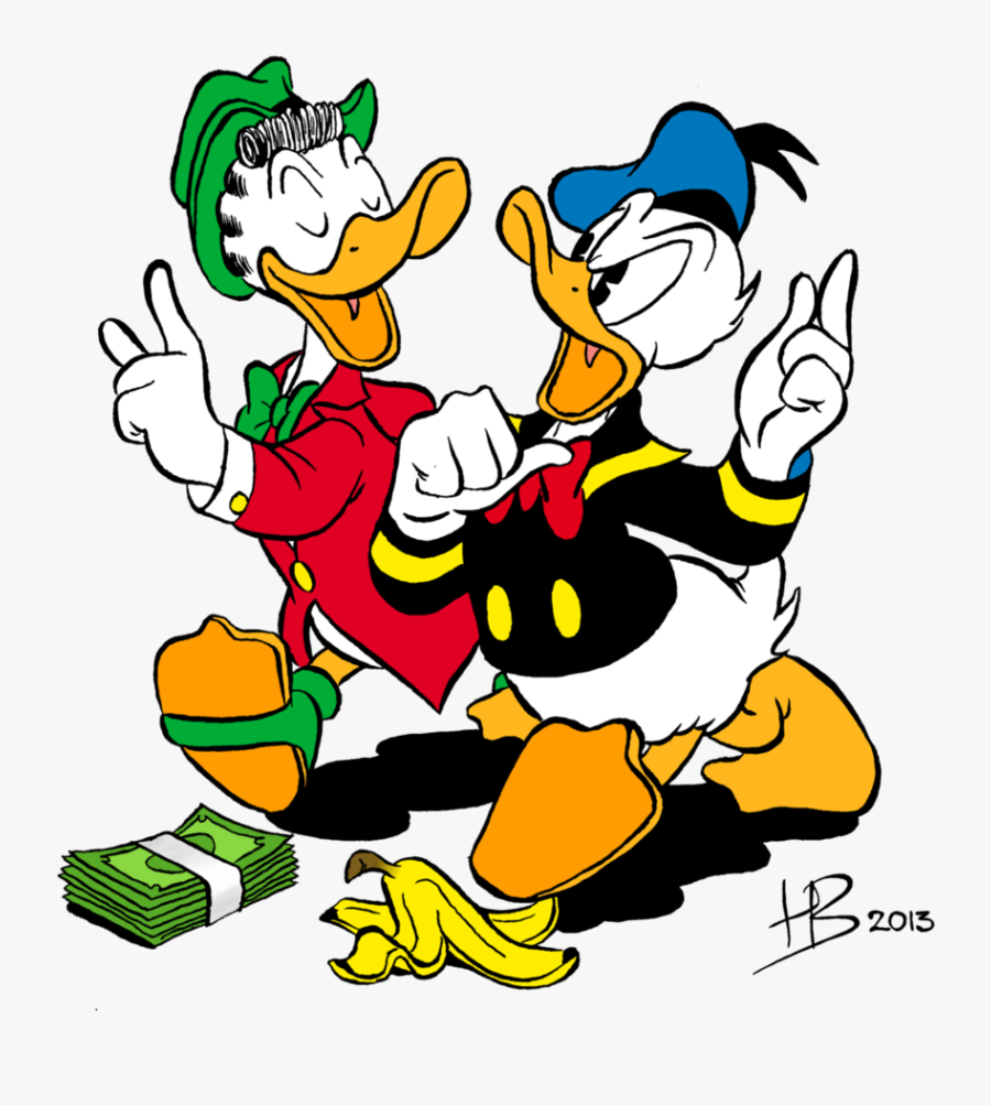 Download This High Resolution Donald Duck Icon Clipart - Gladstone Gander Vs Donald Duck, Transparent Clipart