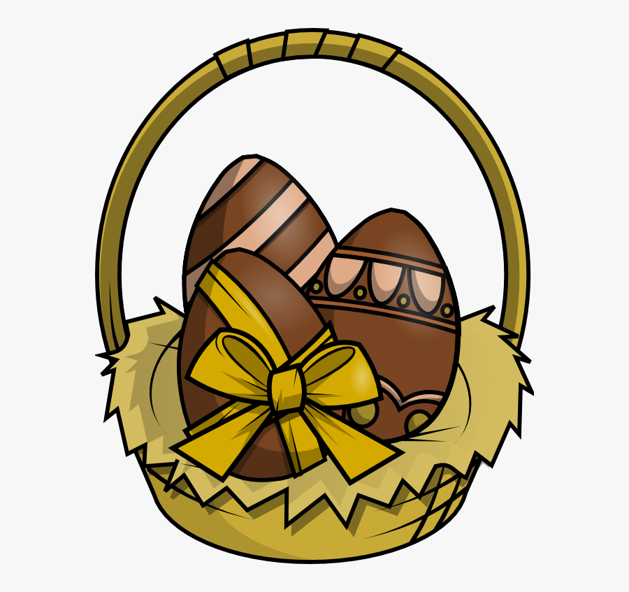 Free To Use & Public Domain Easter Baskets Clip Art - Dibujo Huevo De Chocolate, Transparent Clipart