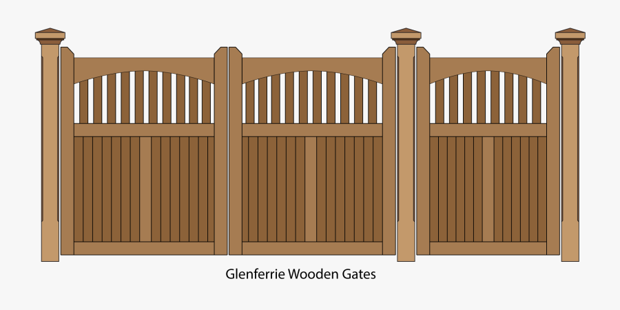 Wooden Gates Picket And - Gate, Transparent Clipart