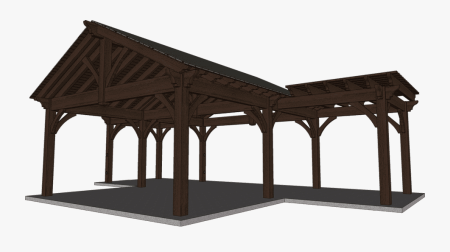 Clip Art Rustic Pergola - Gazebo, Transparent Clipart