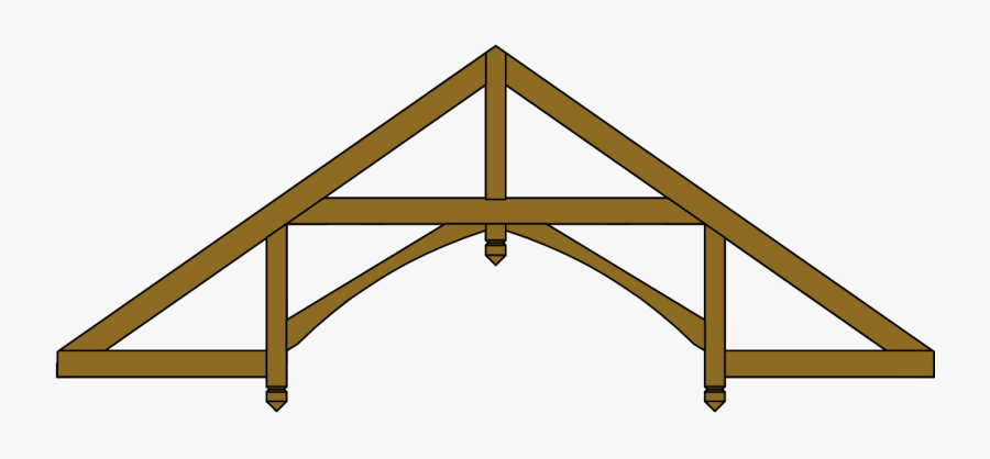 Transparent Laser Beam Png - King Post Roof Trusses, Transparent Clipart