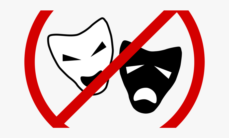 One Act Play Logo Clipart , Png Download - No Halloween Mask Allowed Sign, Transparent Clipart