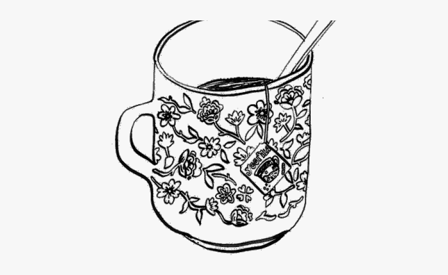Drawn Tea Cup Transparent - Cup Of Tea Pun, Transparent Clipart