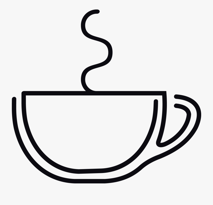 Coffee Cappuccino Tea Espresso Cafe - Transparent Background Simple Coffee Background Black, Transparent Clipart