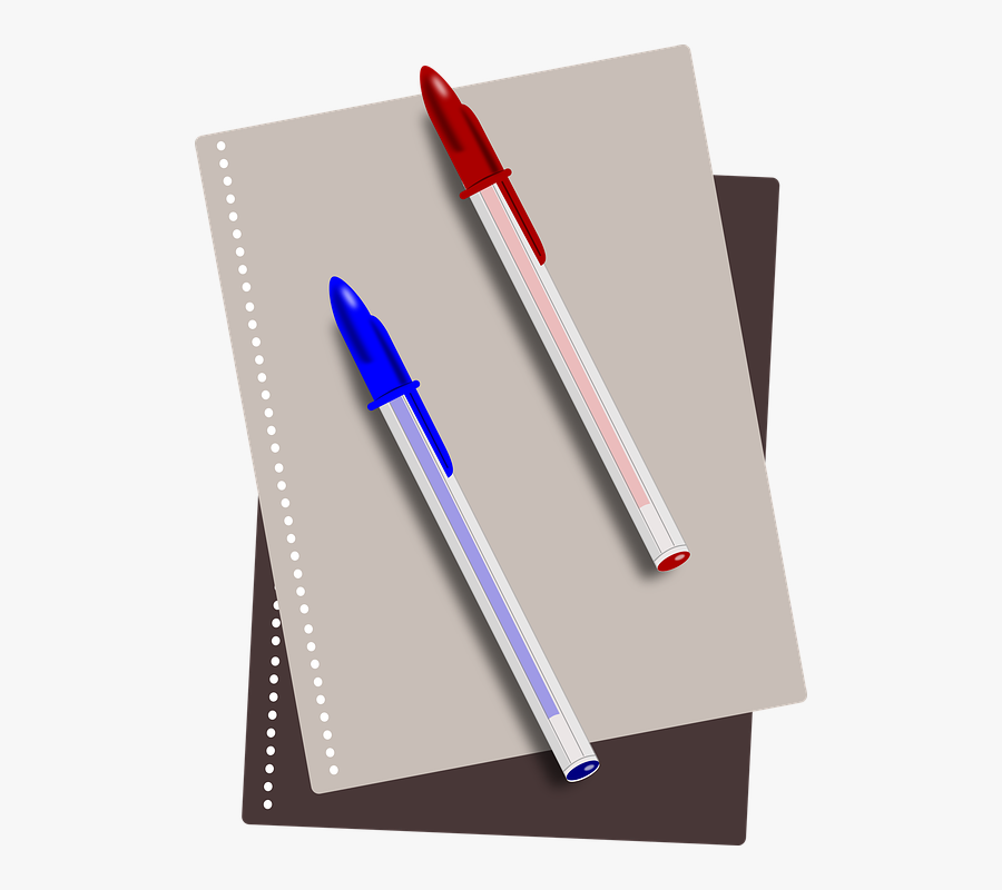 Clipart Paper Ballpen - Paper And Pen Transparent, Transparent Clipart