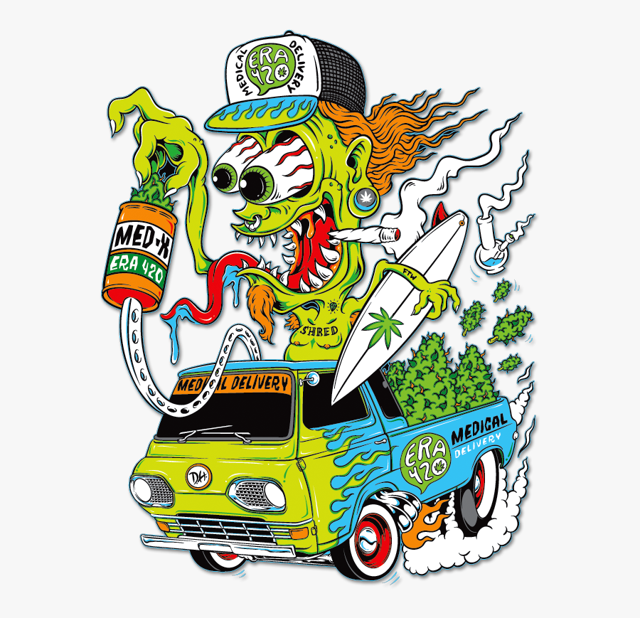 Company/band Collabs, Branding, & Logo Design On Behance - Rat Fink Car Drawings, Transparent Clipart