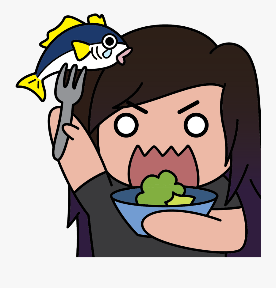 Finally Got A Chance To Work On My New Emote Yumm Eat - Cartoon, Transparent Clipart