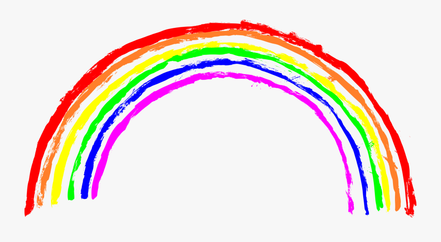 Rainbow Transparent Png - Rainbow Crayon Drawing Png, Transparent Clipart