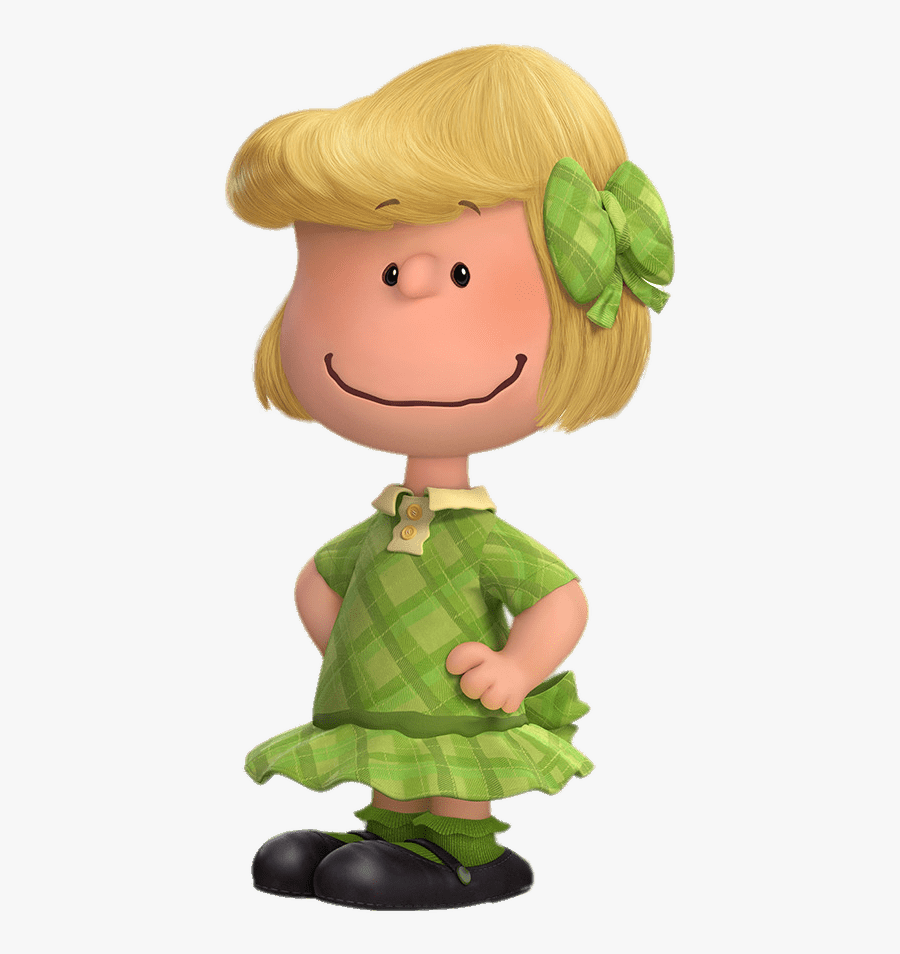 Peanuts Character Patty Green Dress - Peanuts Movie Characters Patty, Transparent Clipart