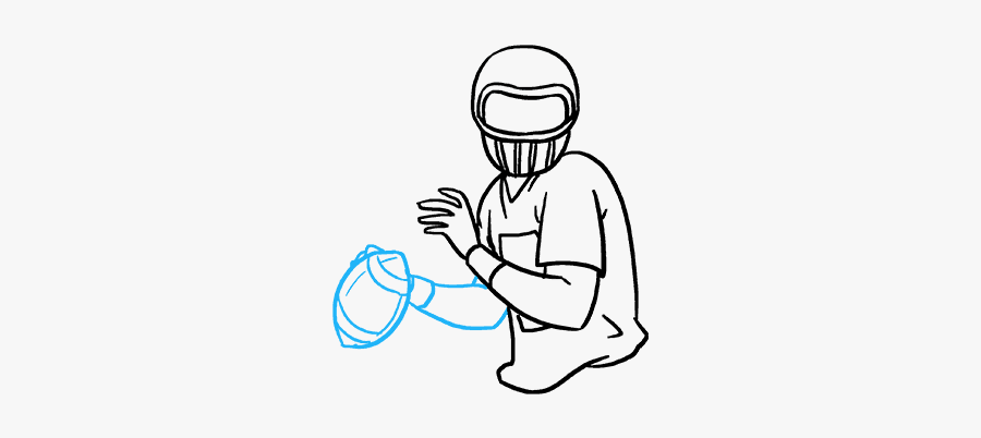 How To Draw A Football Player - Draw A Football Player, Transparent Clipart