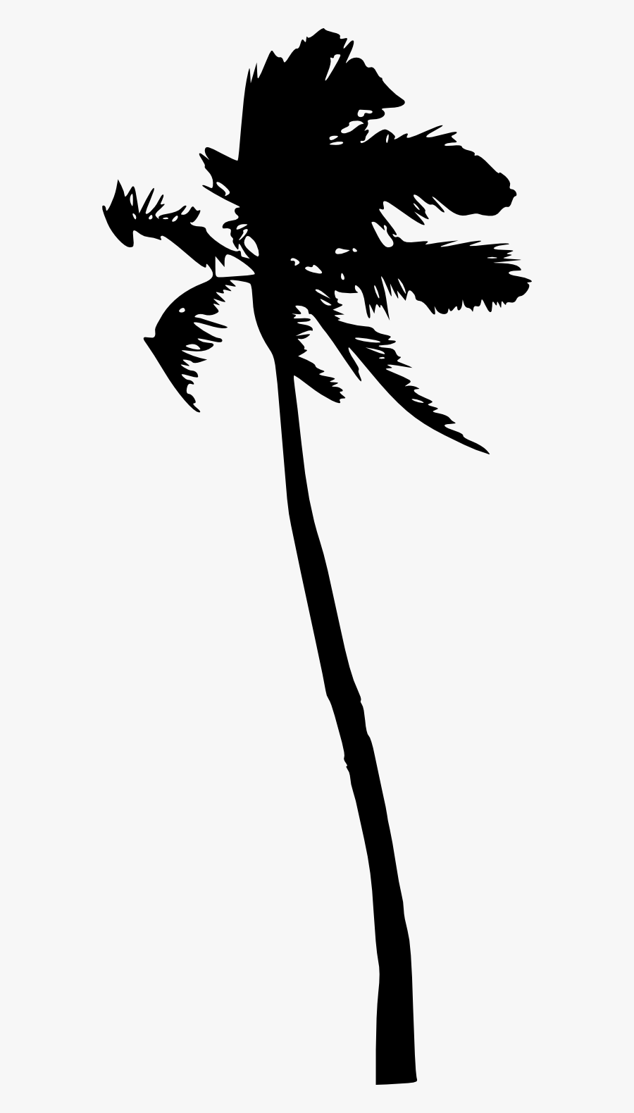 Coconut Tree Silhouette Png, Transparent Clipart