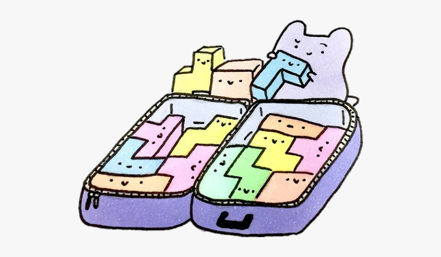 #pack #packing #suitcase #tetris #game #illustration - Tetris Packing, Transparent Clipart