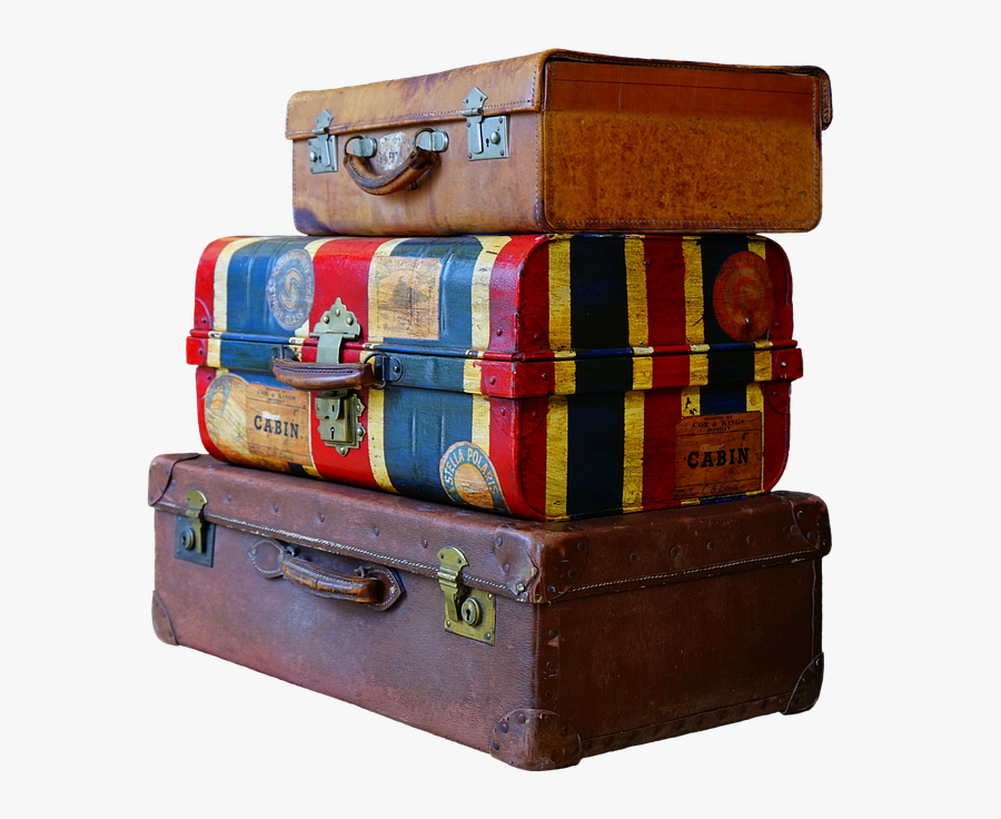 Luggage Stack, Transparent Clipart
