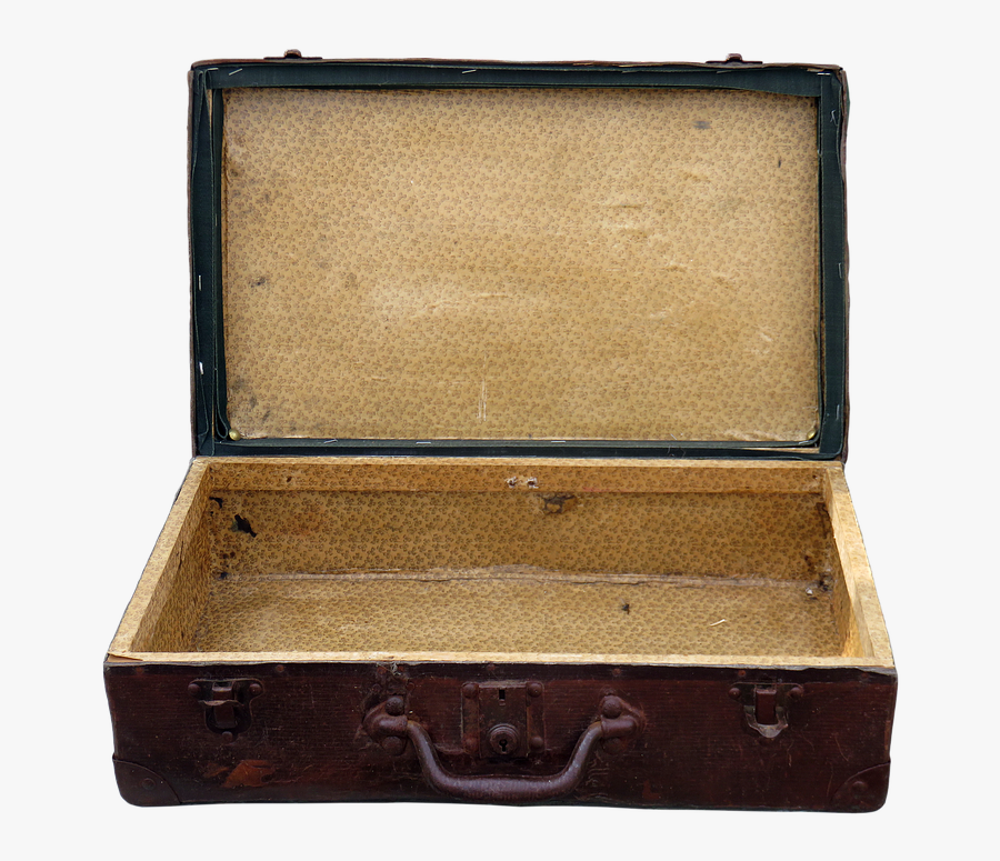 Old Suitcase Open Png, Transparent Clipart