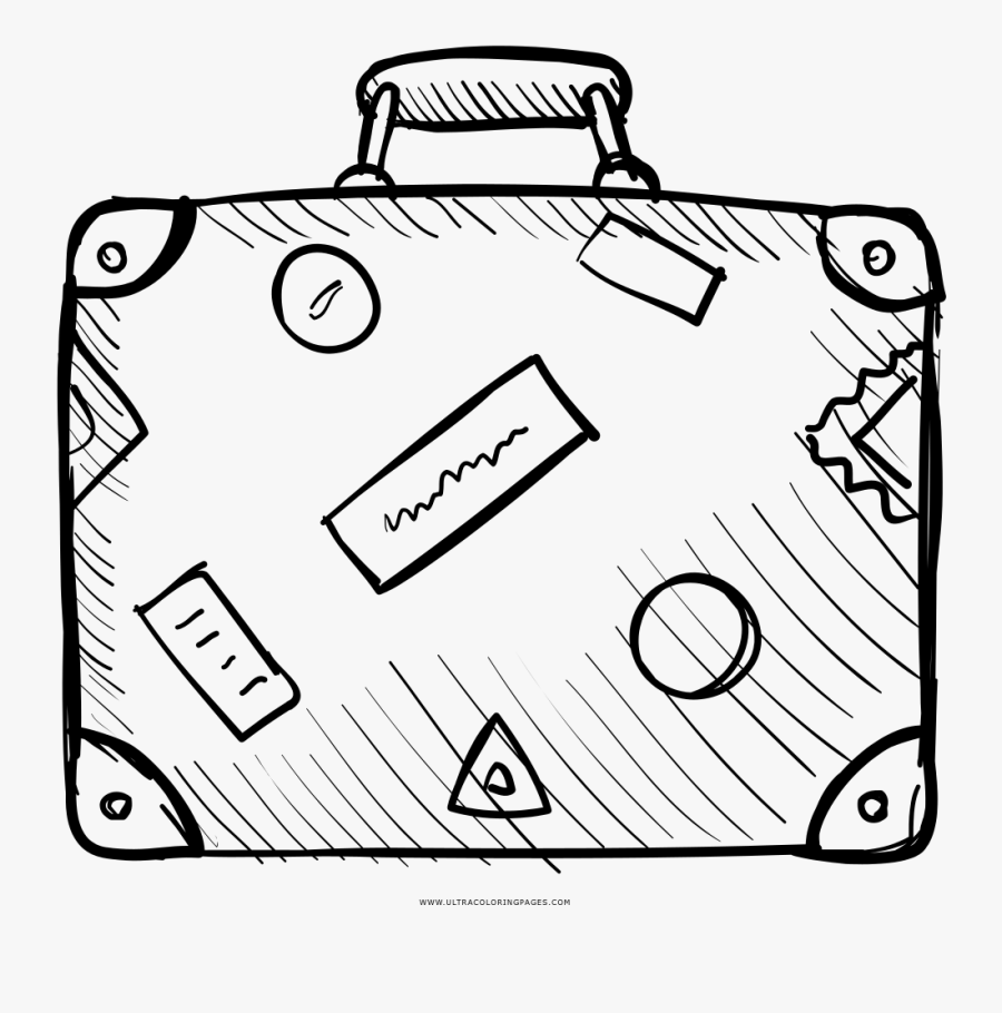 Clip Art Library Library Luggage Drawing Easy - Trip Drawing Png, Transparent Clipart