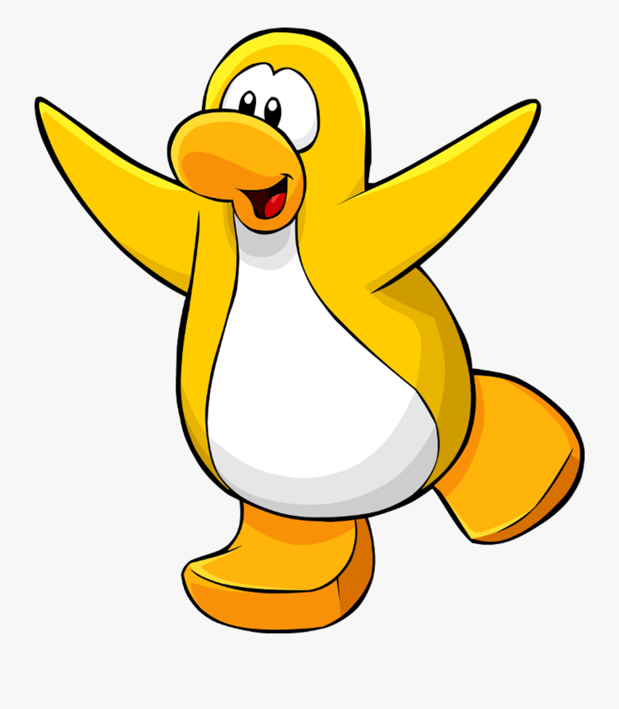 Transparent Problems Clipart - Club Penguin Yellow Penguin, Transparent Clipart