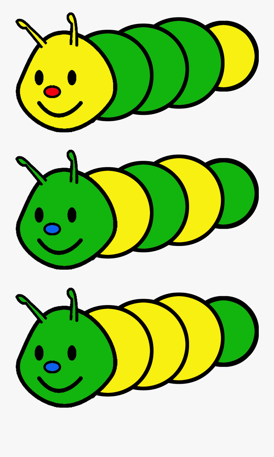 Opdrachtkaart 7 Kleurenrups A5 Formaat Caterpillar- - Opdrachtkaart Kleurenrups, Transparent Clipart