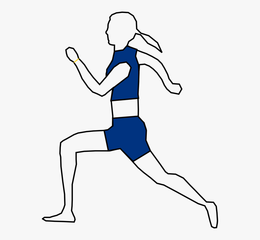 Trunk,arm,shoe - Draw A Person Jogging, Transparent Clipart