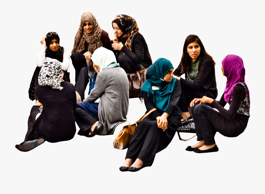 Group Of Women - People Group Sitting Png, Transparent Clipart