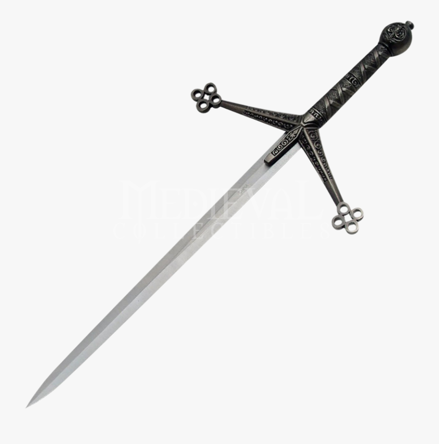 Transparent Medieval Dagger Clipart - Claymore Sword, Transparent Clipart