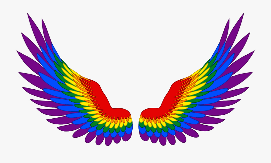 Vintage Scrollwork Clipart - Bisexual Angel Wing, Transparent Clipart