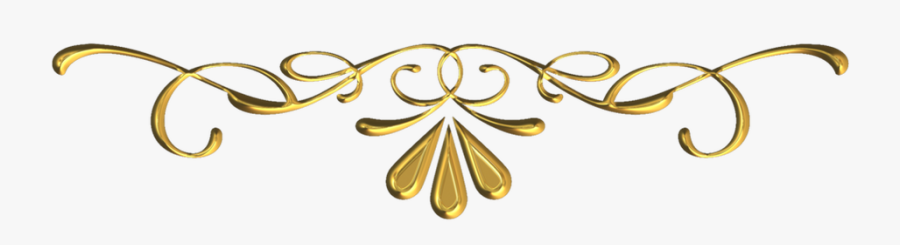 Picture - Gold Swirl Border Png, Transparent Clipart