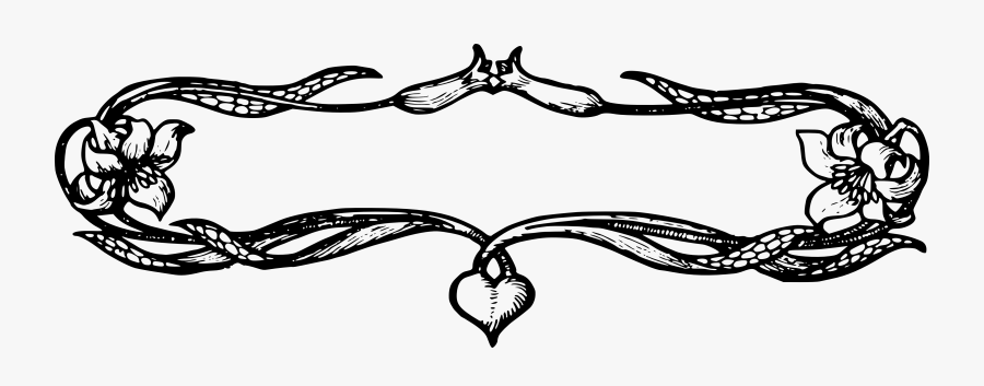 Scrollwork Clipart Heart, Transparent Clipart