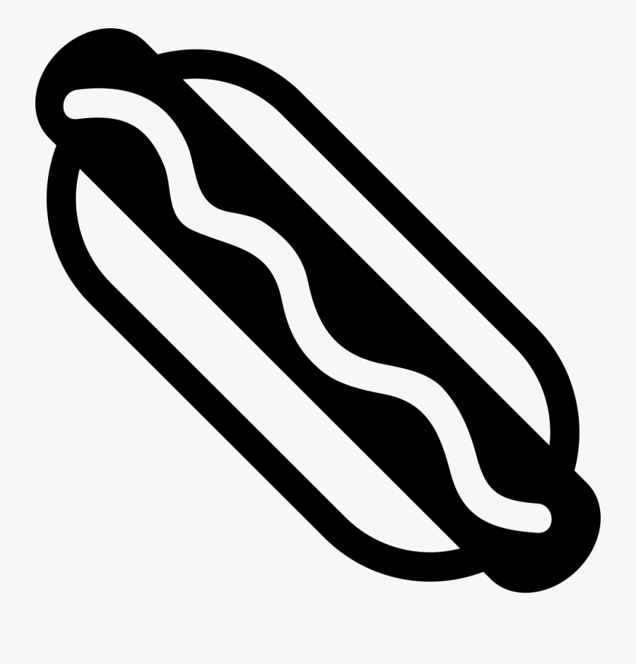 Transparent Hotdogs Clipart - Hot Dog Silhouette Png, Transparent Clipart