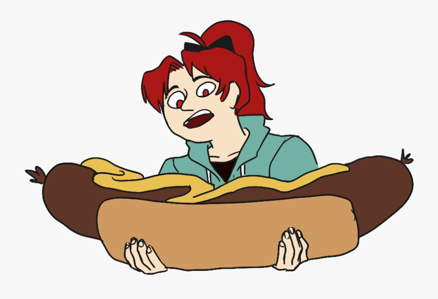 Big Hotdogs By Mouradian On Clipart Library - Cartoon, Transparent Clipart