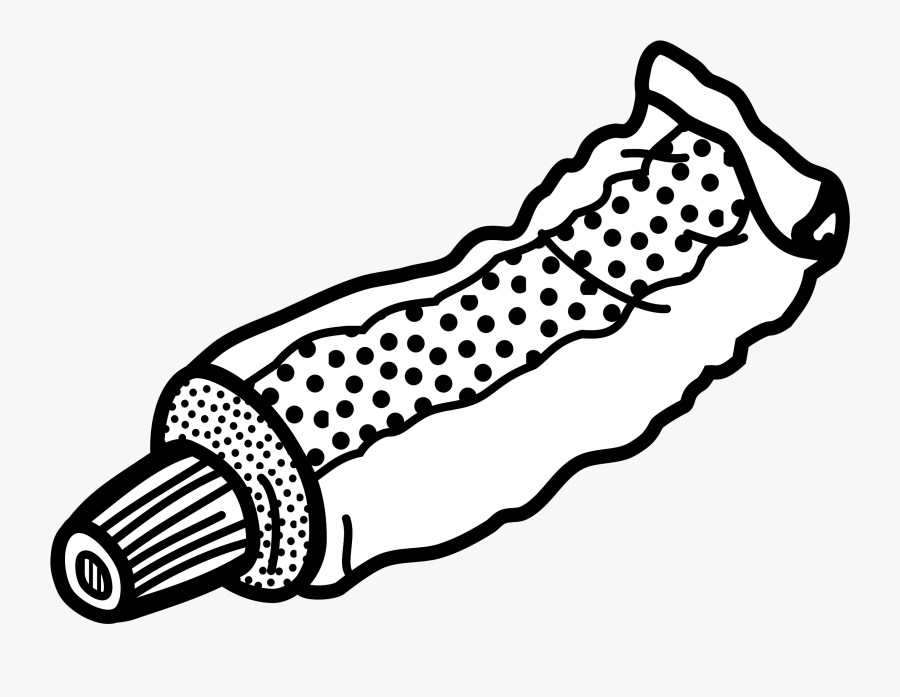 Container, Toothpaste, Tube - Tube Clipart Black And White, Transparent Clipart