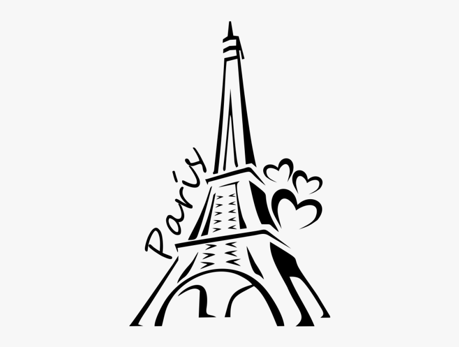 Clip Art Silueta De Torre Buscar - Torre Eiffel Para Dibujar, Transparent Clipart