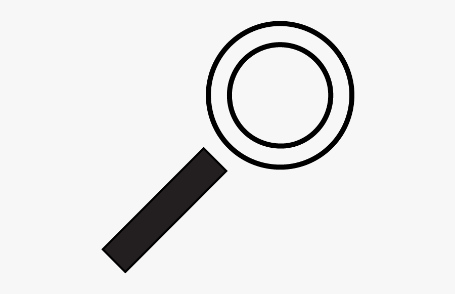 Koi Fish Communications - Spy Magnifying Glass Silhouette, Transparent Clipart