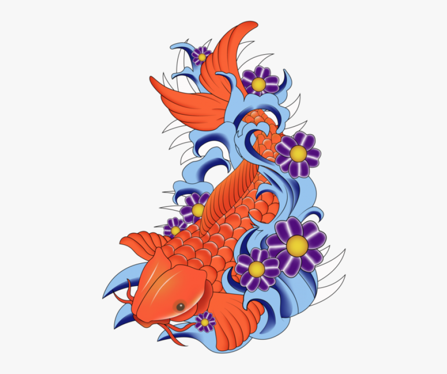 Transparent Fish Vector Png - Koi Fish Vector Png, Transparent Clipart