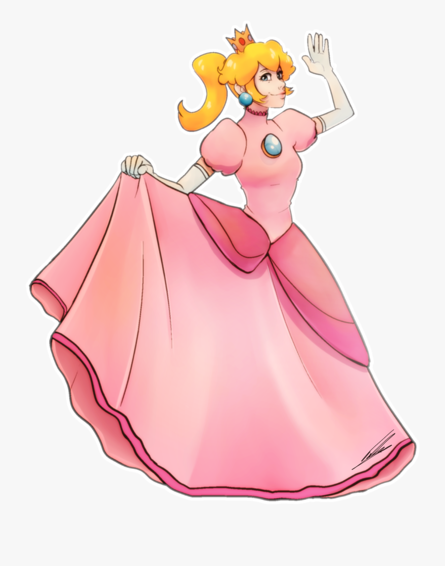 Princess Peachi"m Trying To Get Out Of My Art Block - Cartoon, Transparent Clipart