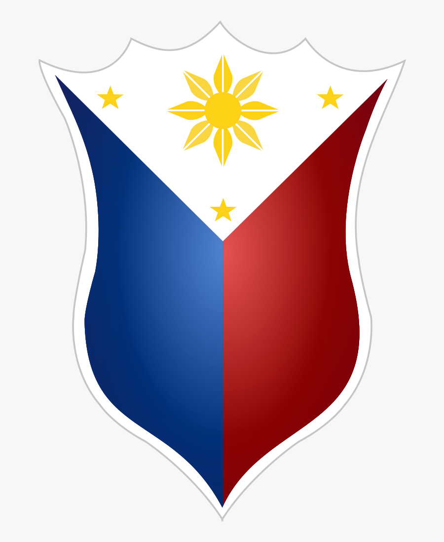 Philippines Men"s National Basketball Team - Philippine Flag Shield Logo, Transparent Clipart