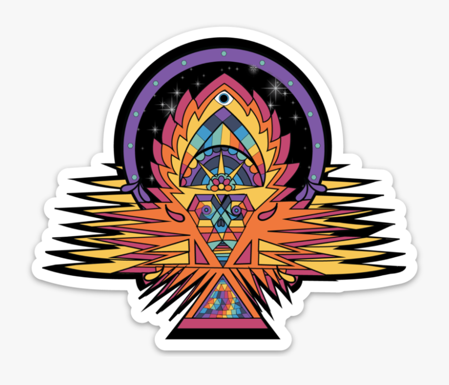 Tribal Fire Vinyl Sticker, Transparent Clipart