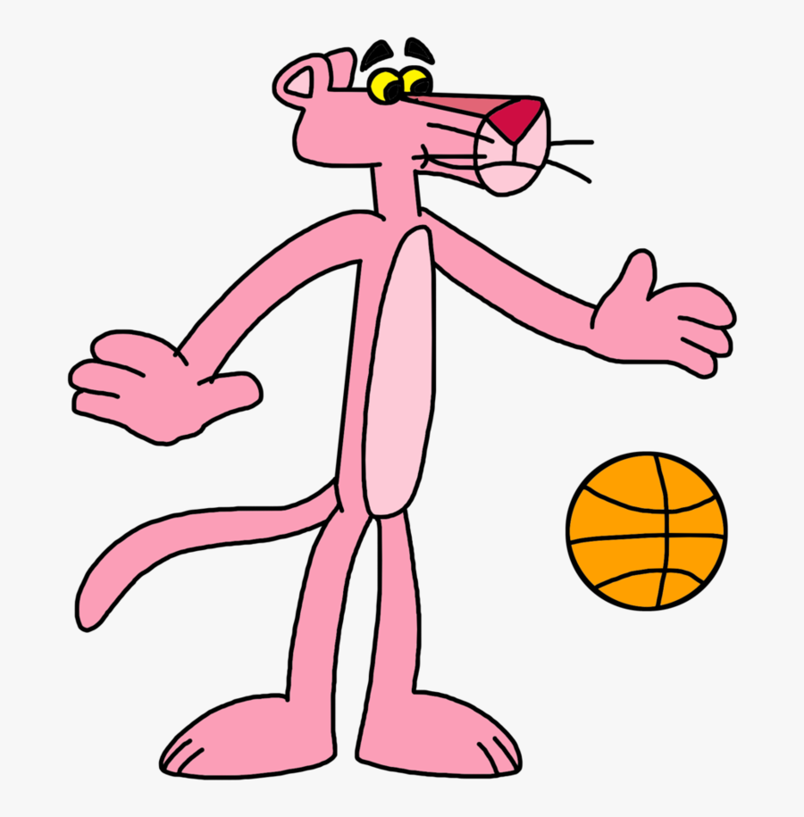 The Pink With Ball - Pink Panther Playing Sport, Transparent Clipart