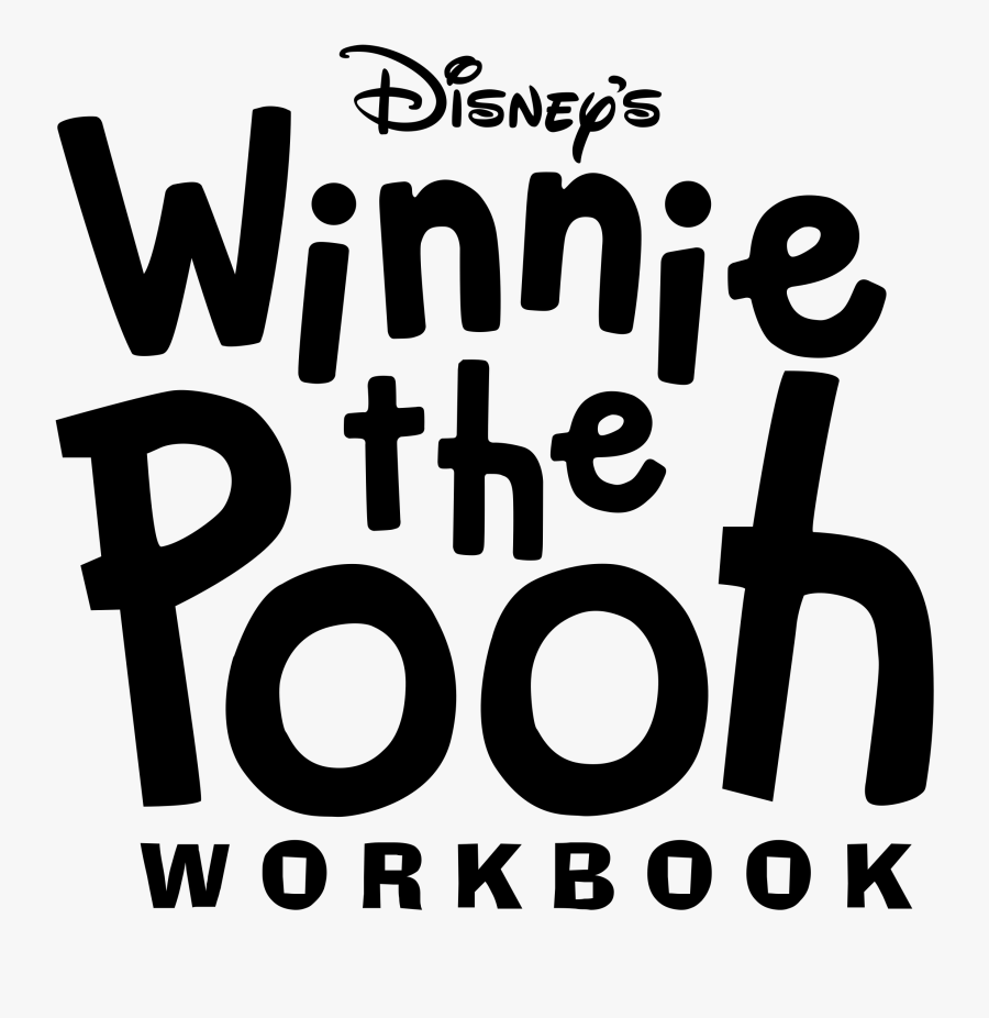 Transparent Winnie The Pooh Clipart Black And White - Winnie The Pooh Lettering Fonts, Transparent Clipart