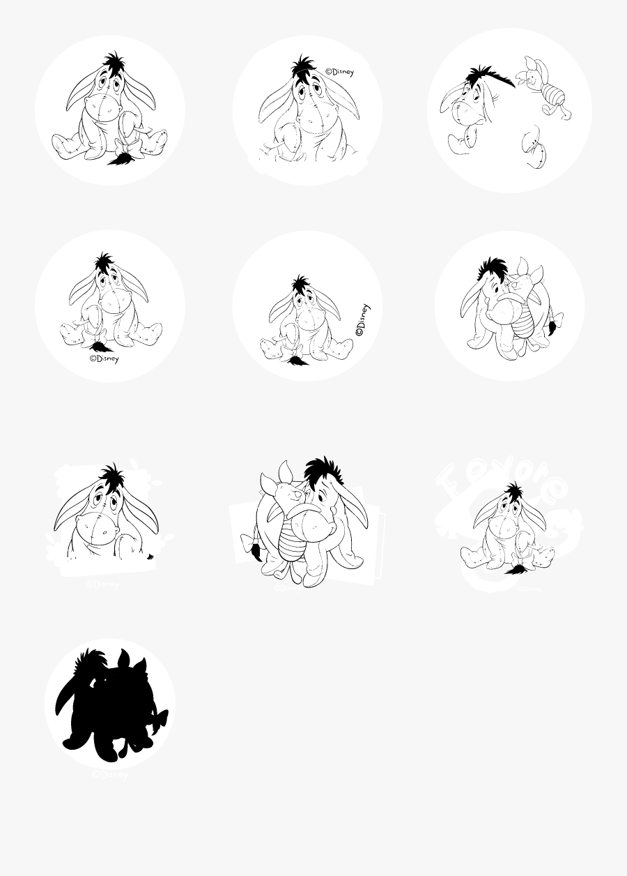 Download Clip Art Eeyore Black And White Eeyore Svg Free Free Transparent Clipart Clipartkey
