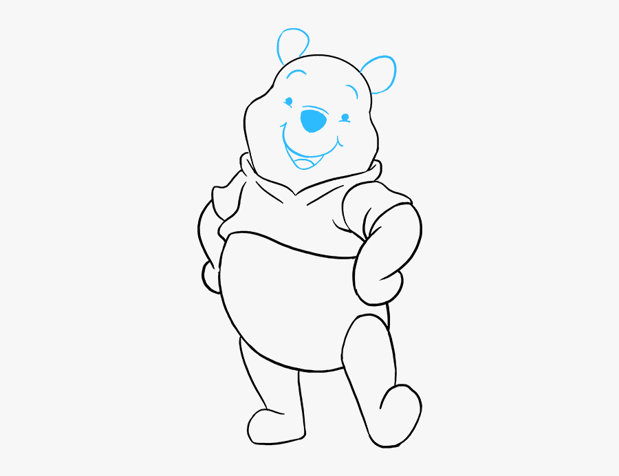 How To Draw Winnie The Pooh - Cartoon, Transparent Clipart