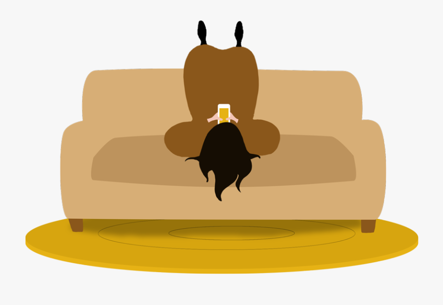 Day Illustration - Couch, Transparent Clipart