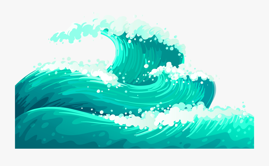 Water Clipart Wave - Ocean Wave Transparent Background, Transparent Clipart