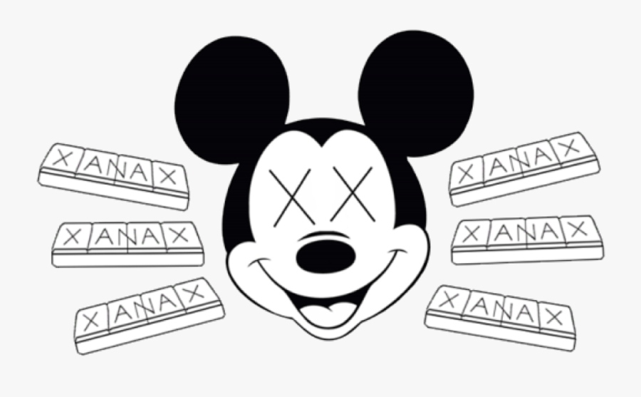 #mickey #mickeymouse #anti #antimickey #xanax #pills - Drawing Of Xanax Pill, Transparent Clipart
