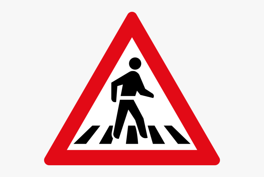 Sign Beautiful Ahead With - Use The Zebra Crossing, Transparent Clipart