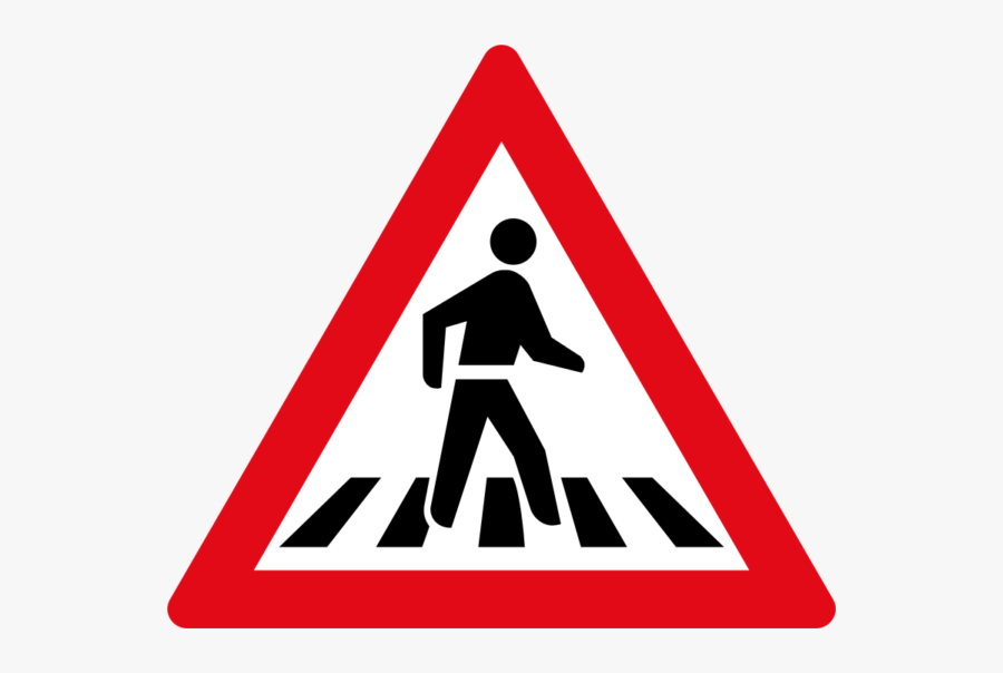 Sign Beautiful Ahead With - Use The Zebra Crossing , Free Transparent