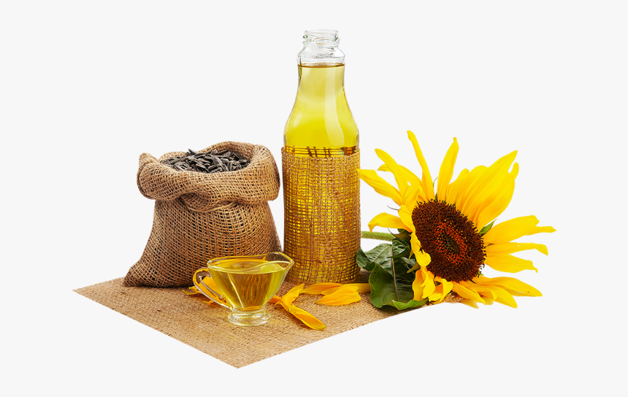 Sunflower Oil With Herbs Png Image - Sunflower Oil Png, Transparent Clipart