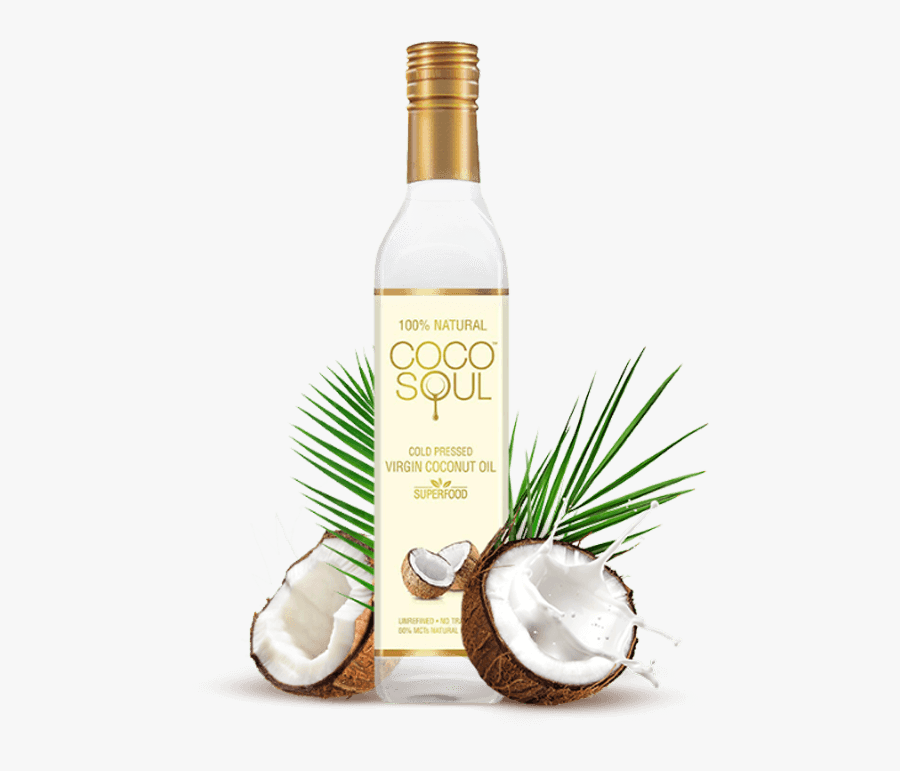 Transparent Coconut Png Images - Coco Soul Virgin Coconut Oil, Transparent Clipart